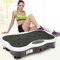Fitness Vibrationsplatte, Vibrationsgeräte für Zuhause, Vibrations-Fitness-Trainer, LCD Rüttelplatte+Fernbedienung+2 Widerstandsbänder+Bluetooth Lautsprecher (Schwarz Weiß)