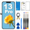 EFAITHFIX Ersatzbildschirm für iPhone 13 Pro 6,1 Zoll LCD 3D Touch Display Full HD Digitizer Rahmen Montage (A2483 A2636 A2638 A2639 A2640) mit Reparaturwerkzeugen, Displayschutzfolie, wasserdichter