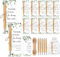 20pcs Bamboo Ballpoint Pens with Thank You Bookmark Cards - Colleagues & Teacher Appreciation Gifts (20)