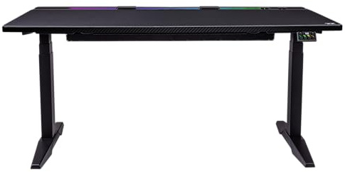Thermaltake G700 RGB Gaming Desk, acciaio inossidabile, nero, 160 cm