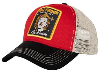 King Kerosin Herren Trucker Cap Hollywood 50S Dream Factory Tinseltown Vintage Film Retro Star Los Angeles Mesh Snapback Hollywood