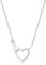 VEEDOFA Silver Necklaces for Women, Infinity Sterling Silver Necklace, Silver Pandents, Silver Heart Necklace, Cubic Zirconia Ladies Necklaces, Necklaces for Women