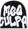 DadaFash Beanie MEA Culpa Mütze, Schwarz Weiß, M