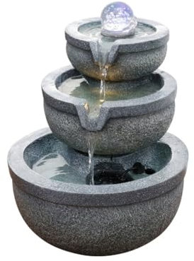 Fuente de Mesa Adornos de Agua Corriente Modernos, Agua circulante, Sala de Estar, Fortuna, Escritorio, Bola de Feng Shui, humidificación, Regalos de Empresa Fuente de Agua Decorativa