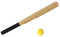 NULYLU Baseball Set Für Interaktiver Baseballschläger Und Bälle Lustiges Sportspielzeug Für Outdoor Aktivitäten Ideales Für Ab 3 Jahren Holzoptik Im Netzbeutel
