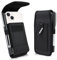 Phone Pouch with Belt Clip Cover Mobile Phone Holster Case Nylon Cell Phone Holder Smartphone Belt Bag for iPhone 16 15 14 13 12 Pro Max Plus/Samsung/Moto/LG Men & Women Hiking,Work,Camping Outdoor(L)