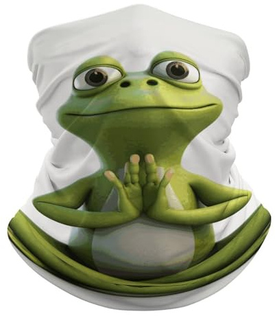 Der Lustige Frosch Beim Yoga Halstuch Stilvoll Kopftuch Atmungsaktiv Haarband Für Outdoor Motorrad Lauf 25X50Cm