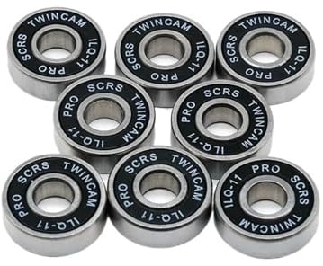 MFXFKOKGAX 8 Teile/Satz 608RS ILQ-11 Schwarz Dichtung Lager ABEC-9 Skateboard Roller 608 2RS Kugellager Miniatur Kit(608RS ILQ-11 Orange)