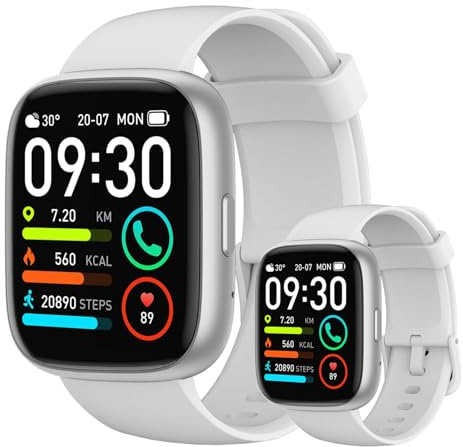 Smartwatch für Damen und Herren, HD-Smartwatch mit über 110 Sportmodi, Fitness-Tracker, Schrittzähler mit Bluetooth-Anrufen