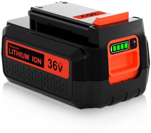 3600mAh Batterie Rechange pour Black Decker Batterie 36V BL20362 BL2536 LBXR36 LBX1540 LBX2540 LBX2040 LBX36 Outils avec Voyant de Mise sous Tension LED
