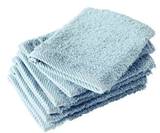 De Witte Lietaer Collection H Lot de 6 Gants de Toilette Coton Turquoise 15 x 21 cm