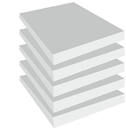 Spenger-Moebel Set 5X Schaumstoffplatten 50x50 cm Sitzpolster Schaumstoff (50x50x4 cm)