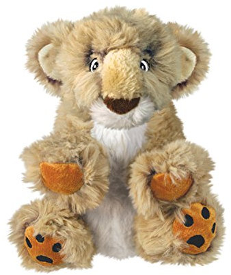 KONG – Comfort Kiddos Lion – Plüschtier mit Herausnehmbarem Quietscher – Für Große Hunde