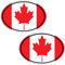 Biomar Labs® 2 Stück Vinyl Kanada Kanadische Flagge Canada Aufkleber Autoaufkleber Stickers Auto Moto Motorrad Fahrrad Helm Fenster Tuning B 203