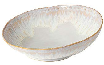 Costa Nova, Brisa Kollektion, Steinzeug Geschirr, Salatschüssel, sal (weiß), 24 cm, 6 teilig