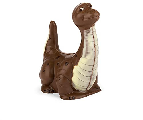 Dinosaurier Schokolade - Dino aus feinster Vollmilch-Kuvertüre - Deutsche Handarbeit ideal als Geschenk - 155g