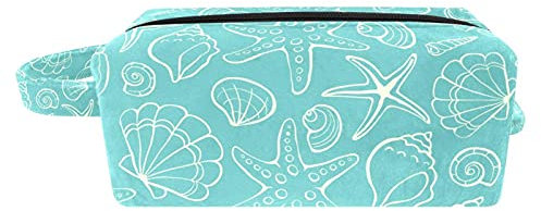 Make A Wish Blowball Trousse de toilette portable pour femmes et filles en éponge douce avec poignée et fermeture éclair, trousse de maquillage carrée portable, Multicolore 03., 8.2x3.1x3.5 in 21x8x9