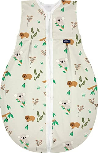 Alvi Kugelschalfsack Baby Sommerschlafsack Bio Baumwolle Organic (90, Koalas World), 90 centimeters, 933-1