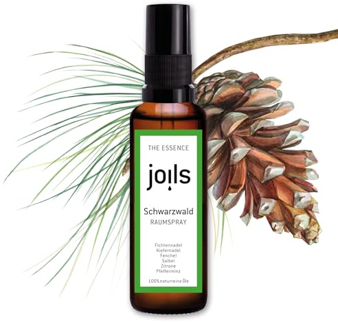 JOILS Raumspray SCHWARZWALD, naturrein, 50ml, ätherisches Spray für Zuhause und Büro