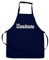 Elefantasie Personalisierte Schürze mit Name, Kochschürze für Backen, Kochen, Malen, Geschenkidee für Kinder und Erwachsene 11-99 Jahre dunkelblau