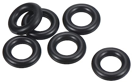PATIKIL 25 Stück Dichtungsringe O-Ringe Gummidichtung 20mm AD 10mm ID 5mm Dicke Nitrilgummi Unterlegscheibe Dichtungssatz Gummischeiben für Auto Klimaanlage Wasserhahn Rohr Schwarz