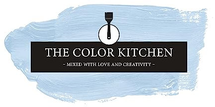 THE COLOR KITCHEN helle Wandfarbe - Malerfarbe für Wohnzimmer und Schlafzimmer - matte Innenfarbe in Blau - 5l Deckfarbe in TCK3002