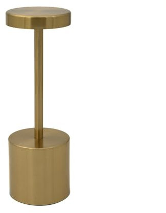 Luxus - Tischlampe Touch - Emilie - Gold - H21 x Ø8 - Terrassenlampe - Schreibtischlampe - LED - Wiederaufladbar - Dimmbar - Tischlampe für innen und außen