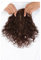 Kurze lockige Topper, atmungsaktive Wiglets-Haarteile, Clip-in-Top-Haarteile, gewellte Topper-Perücken for den täglichen Gebrauch (Color : Brown)