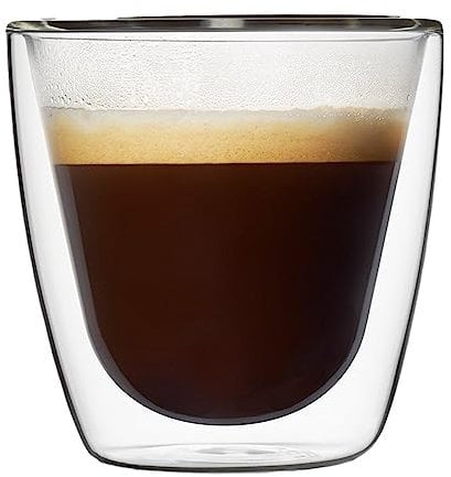 Villeroy & Boch Vivo CY0303 80 ml Double Walled Small Glasses – Set of 2, Borosilicate Glass, Heat Proof, Lightweight, Dishwasher Safe, Mouth Blown, Practical, Classic, Espresso