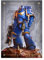 Displate Warhammer Metalposter Magnetische Befestigung Offiziell Lizenziert Bilderr Geschenke Ultramarine Intercessor Poster 32x45cm