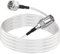 MEIRIYFA F Typ Stecker auf TV Typ Buchse Koaxial Kabel, 75Ohm RG316 TV Satelliten Antenne RF Koaxial Adapter Kabel für HDTV, CATV, Modem, Satelliten Empfänger (2M)