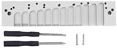 Harmonica Comb, 12 Hole Chromatic Scale for HOHNER 270D Original 270 LA12 TOOTS Reed Plate, Comb Harmonica Part Playing Accessories (Silver)