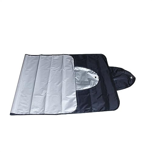150x70cm Universal Auto Frontscheibe Abdeckung Auto Sonnenschutz Schnee EIS Schutz Abdeckung Winter Sommer Auto Windschutzscheibe Sonnenschirm Schiebedach Sonnenschirm Sonnenblende Auto