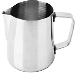 Becher Milchkännchen Edelstahl Milchkännchen Milchkännchen Krug zur Zubereitung von Kaffee Matcha Chai Cappuccino Latte Milchbecher Soßensauce Boot Tassen Set(Grey)