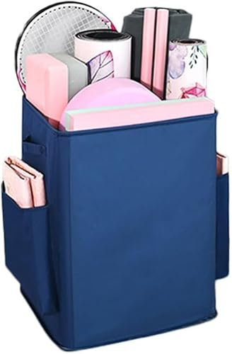 KEuLen Yogamatten-Aufbewahrungsregal, Yoga Matte Regal, Yoga Mat Storage Rack Yoga Mat Storage Basket Gym Storage Rack Foam Roller Shelf Yoga Mat Holder Gym Organizer(Color:Blue,Size:40 * 34 * 53cm)