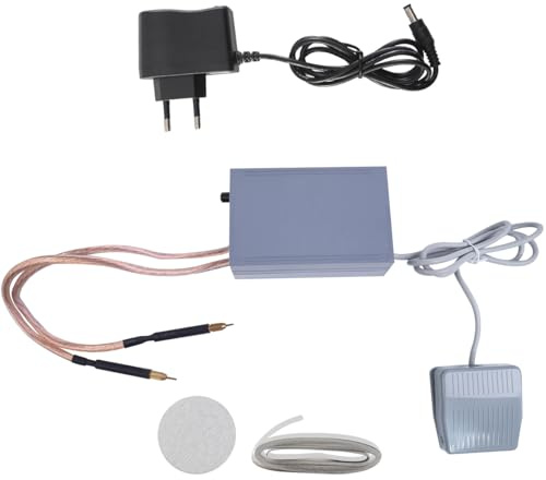 VOANZO Máquina de Soldadura por Puntos para batería 18650 Soldador por Puntos CA 220 V con Interruptor de pie Equipo de Soldadura Ajustable 5000 W