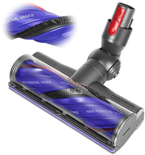 DrRobor Anti-Verwicklungs Bodenbürste Kompatibel mit Dyson V8 V10 V11 V15 Staubsauger, Hartböden Teppichbürste Staubsauger Bodendüse Bürste Ersatzteile