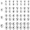 GUTERTOP 60 Stück Piercing Kugeln für 1,6mm, 3/4/5/6mm Piercing Kugel, Bauchnabelpiercing Kugeln für Piercing Nase Lippe Augenbrauen Bauchnabel Zunge