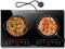 Noxton Double Ceramic Hob, Double Electric Hob Portable 30cm with 4-Hour Timer, 9 Power up to 2800W, Safety Lock, for All Type Pot
