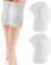 Giantree 2Pcs Knee Pads for Kids, Elbow Pads Volleyball, Knee Pads Volleyball Women and Men, Basketball Anti-Slip Padded Sponge Football Dance Basketball Sports (White)