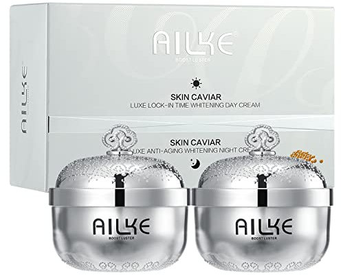 AILKE Caviar Extracts Face Moisturizer Whitening Cream, Anti Aging Cream For Reduce Aging Spots, Wrinkle, Fine Lines, With Sodium Hyaluronate, Collagen, 50g (Pack of 1)
