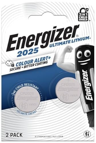 Batterie Energizer 2025 Lithium Coin, confezione da 2