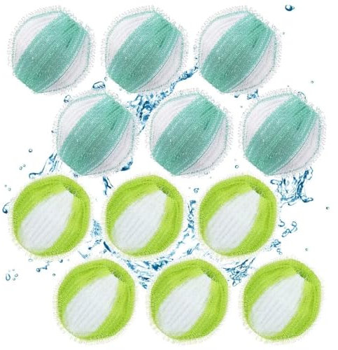 Tierhaarentferner für Wäsche 12 STÜCKE Waschbälle, Haustierhaarentferner Waschmaschinen, Wiederverwendbarer Tierhaarentferner für Wäsche, Tierfell-Wäschefänger-Haarentferner für Wäsche