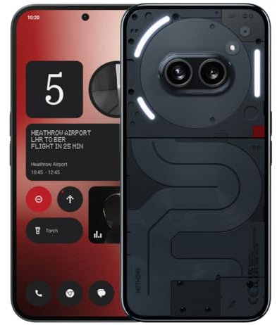 Nothing Phone (2a) 12+256GB - Smartphone con Nothing OS 2.5 - Negro (Reacondicionado)