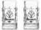 Jägermeister 2 Stück 4cl Mini-Krug Schnaps-Glas Schnaps-Gläser Shot-Glas Shot-Gläser mit Henkel und Logo, transparent