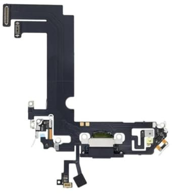 4 Inch Black Charging Port for iPhone 12 Mini Dock Connector Flex Cable Charger Charging Port Microphone Audio Jack Flex Cable