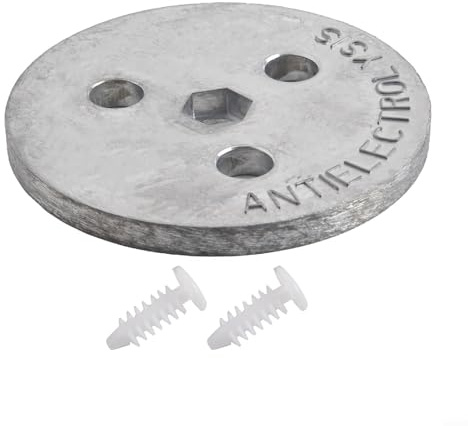 Honseadek Plaque d'équipement en zinc pour panier d'écumoire de piscine, protection anti-électrolyse, prévention de l'eau, pièces d'anode galvanisées pour piscine, accessoires de sel (1 pièce)