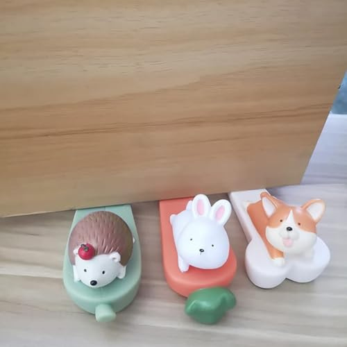 Plmvhpb Dog Door Stoppers Cute Small Animal Door Stopper Animal Doorstop Door Wedge Home Gift
