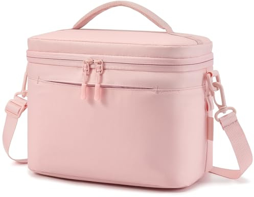 PeranoRidia Borsa Termica Porta Pranzo 9L con finitura in PU, Rosa