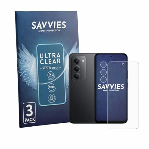 Savvies 6 Stück Schutzfolie für Xiaomi Poco M8s (Display+Kamera) Displayschutz-Folie Ultra-Transparent